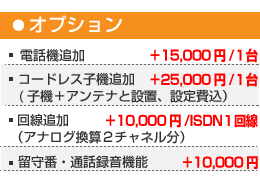 岩通ビジネスホンオプション価格