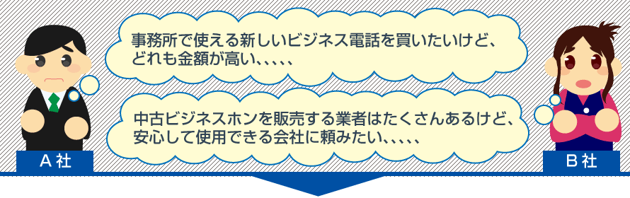 こんな不安を解決 中古ビジネスホンの不安