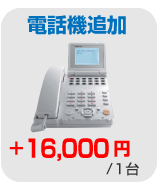 中古ビジネスホン追加オプション 電話機追加