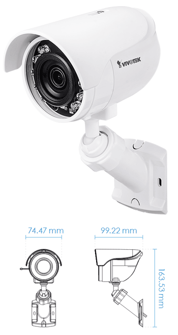 屋外対応ブレット型ネットワークカメラ　IB8360